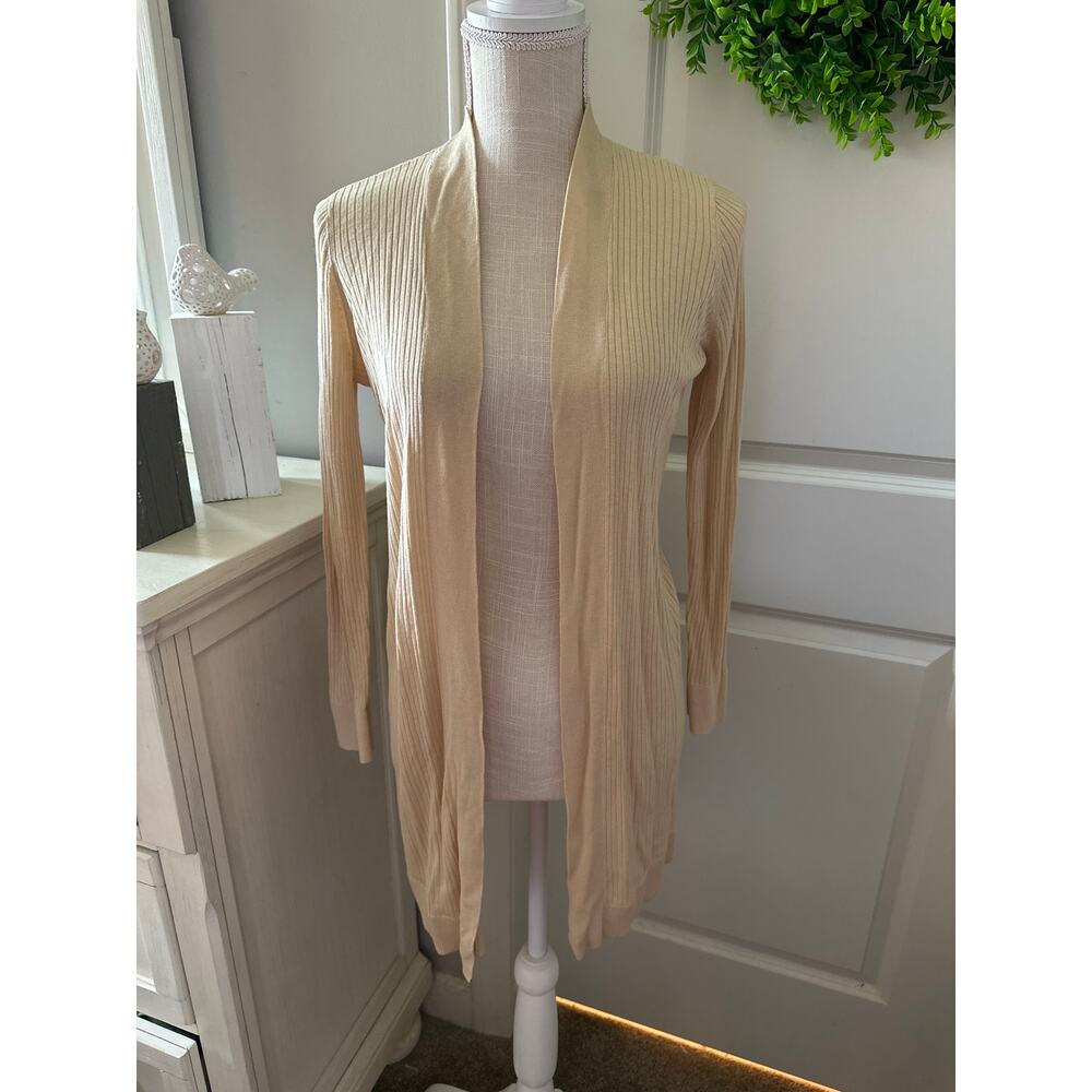 Loft Small Petite Lightweight Cream Cardigan Coastal Neutral Minimalist